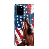 Personalized Upload Your Horse Photo & Name Phonecase Printed MTHPN0706