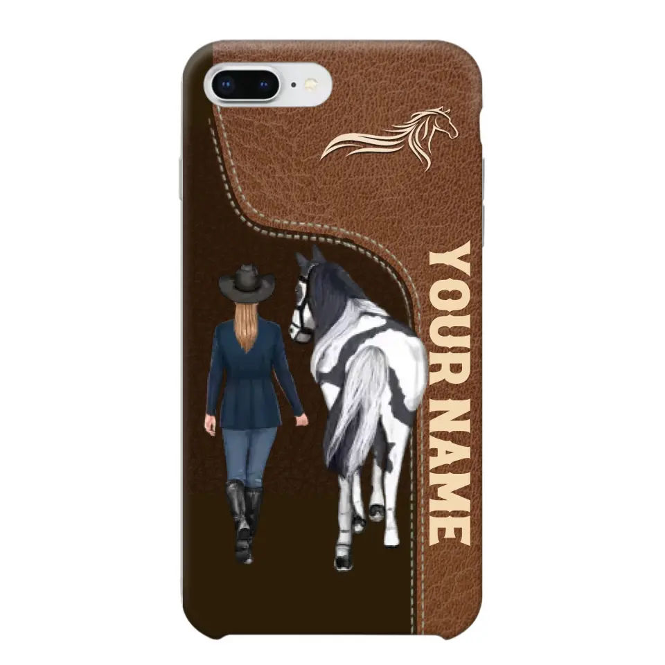 Personalized Horse Girl Horse Lovers Gift Phonecase Teacher Gifts Printed MTHTB1006