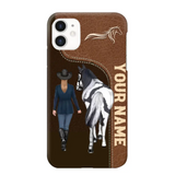 Personalized Horse Girl Horse Lovers Gift Phonecase Teacher Gifts Printed MTHTB1006