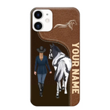 Personalized Horse Girl Horse Lovers Gift Phonecase Teacher Gifts Printed MTHTB1006