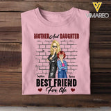 Personalized Mother And Daughter Best Friend For Life T-shirt Printed 23JUN-PN08