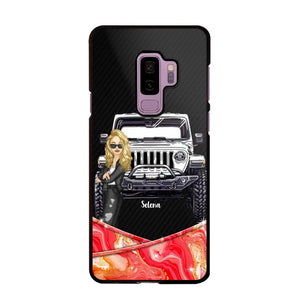 Personalized Jeep Lady Colorful Phonecase For Cool Lady 23JUN-DT19