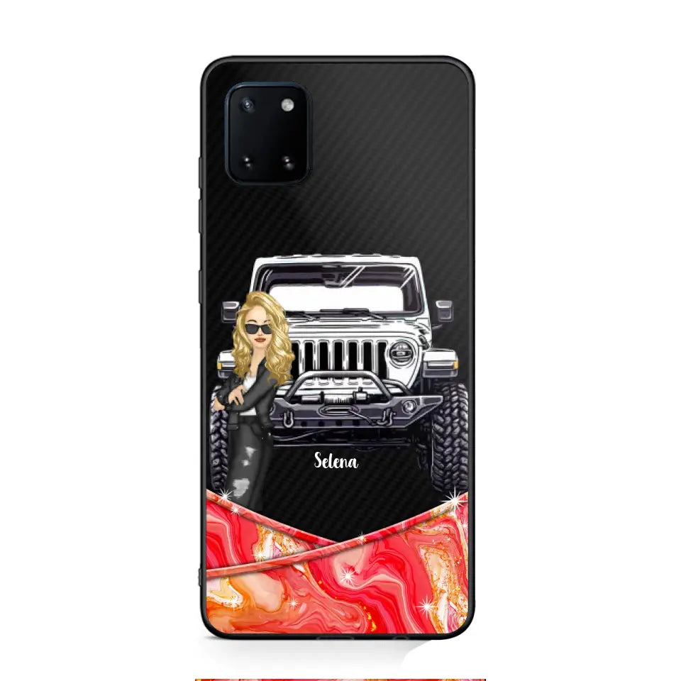 Personalized Jeep Lady Colorful Phonecase For Cool Lady 23JUN-DT19