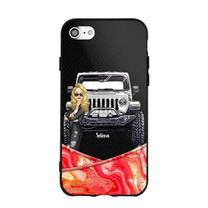 Personalized Jeep Lady Colorful Phonecase For Cool Lady 23JUN-DT19