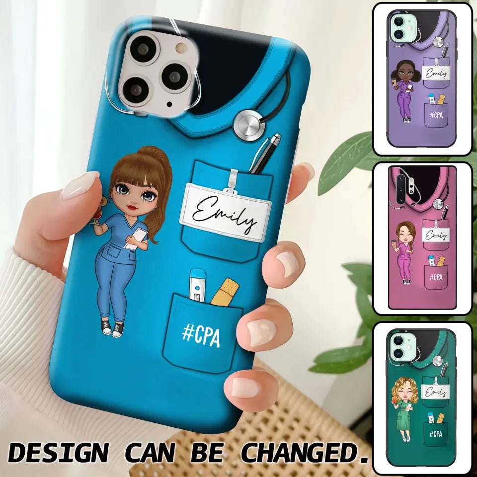 Personalized Nurse with Name Gift For Nurse Phonecase Printed MTHTB1506