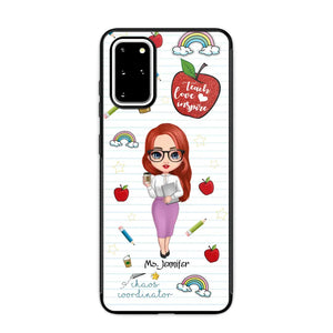 Personalized Teach Love Inspire Apple Chaos Coodinator Teacher Name Phonecase Printed HTHHN1606