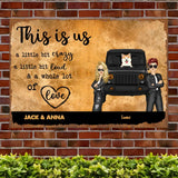 Personalized This Is Us A Little Bit Crazy A Little Bit Loud & A Whole Lot Of Love Couple Dog Lovers Metal Sign Gift For Bestie 23JUN-BQT10