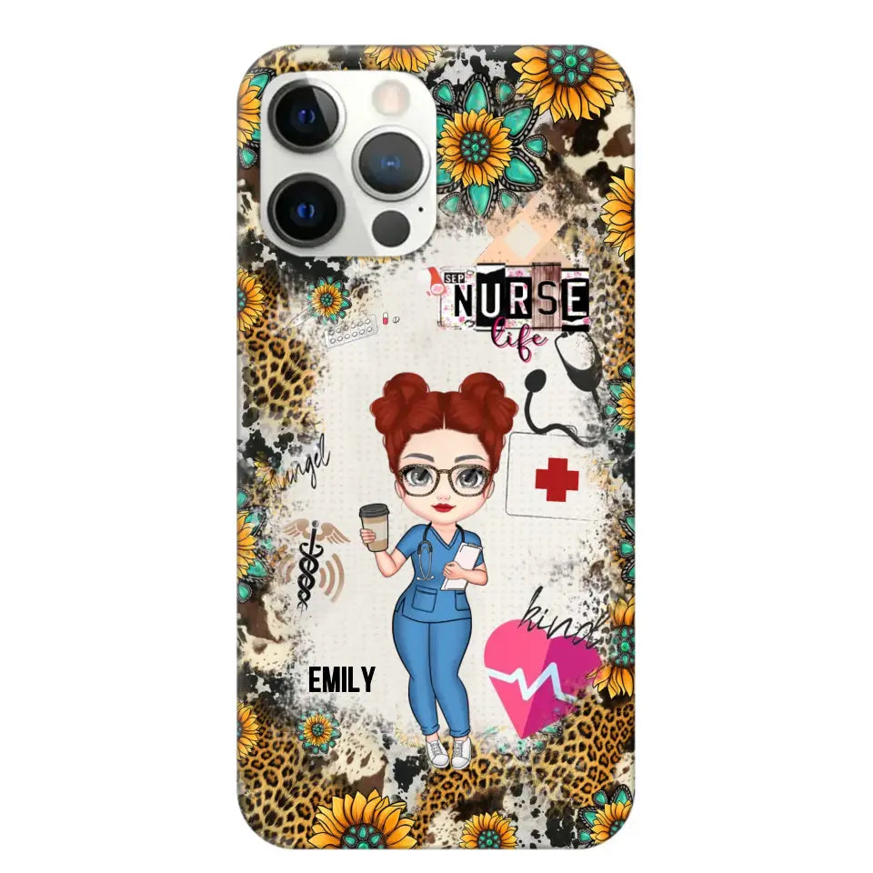 Personalized Nurse Life with Name Gift For Nurse Phonecase Printed 23JUN-PTN1606