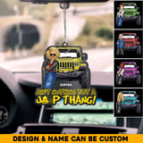 Personalized Jeep Girl Ain't Nothing But A Jeep Thang Acrylic Ornament Printed MTHPN2206