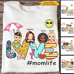 Personalized Love Momlife T-shirt Printed QTHN2906