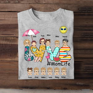 Personalized Love Momlife T-shirt Printed QTHN2906