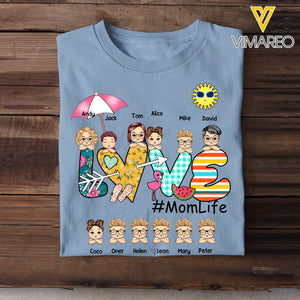 Personalized Love Momlife T-shirt Printed QTHN2906