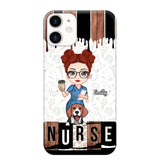 Personalized Nurse with Dogs Gift For Nurse For Dog Lovers Phonecase Printed PNDT1606