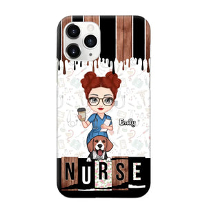 Personalized Nurse with Dogs Gift For Nurse For Dog Lovers Phonecase Printed PNDT1606