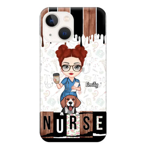 Personalized Nurse with Dogs Gift For Nurse For Dog Lovers Phonecase Printed PNDT1606