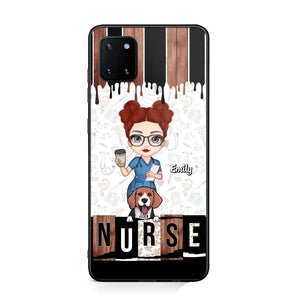 Personalized Nurse with Dogs Gift For Nurse For Dog Lovers Phonecase Printed PNDT1606