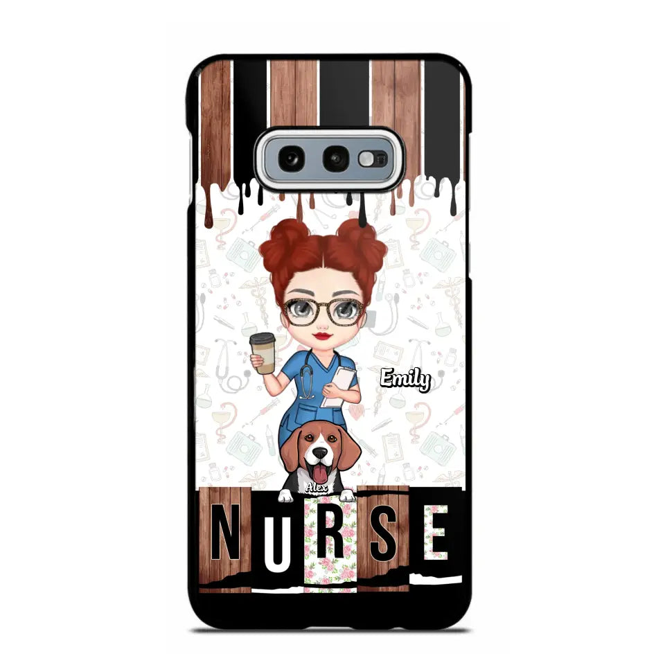 Personalized Nurse with Dogs Gift For Nurse For Dog Lovers Phonecase Printed PNDT1606