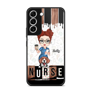 Personalized Nurse with Dogs Gift For Nurse For Dog Lovers Phonecase Printed PNDT1606