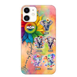 Personalized Elephant Mom Gift For Mom Phone Case QTDT0507