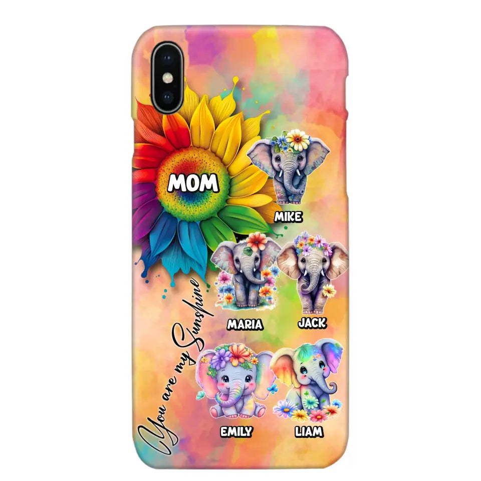 Personalized Elephant Mom Gift For Mom Phone Case QTDT0507