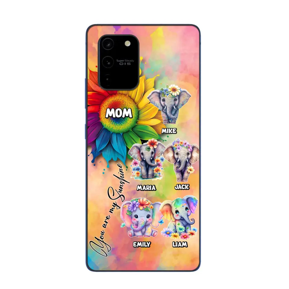 Personalized Elephant Mom Gift For Mom Phone Case QTDT0507