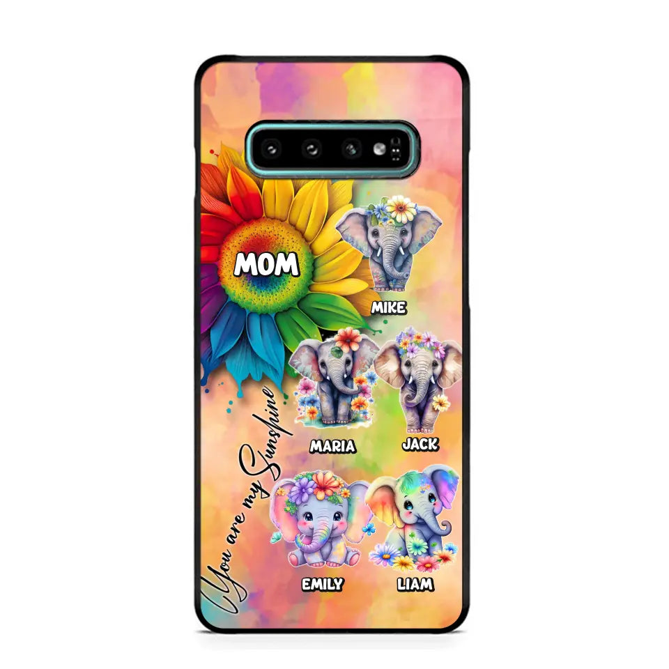 Personalized Elephant Mom Gift For Mom Phone Case QTDT0507