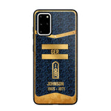 Personalized Royal Golden German Veteran Phonecase Printed