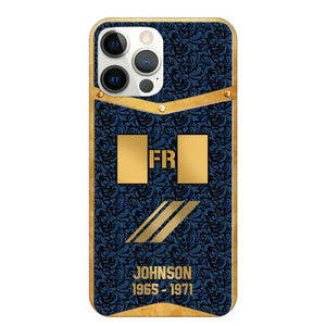 Personalized Royal Golden French Veteran Phonecase Printed 67