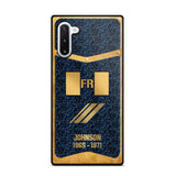 Personalized Royal Golden French Veteran Phonecase Printed 67