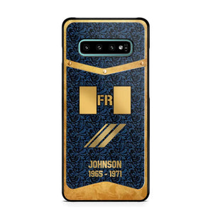 Personalized Royal Golden French Veteran Phonecase Printed 67