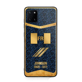 Personalized Royal Golden French Veteran Phonecase Printed 67