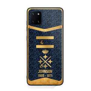 Personalized Royal Golden Spanish Veteran Phonecase Printed 67