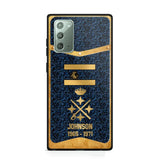 Personalized Royal Golden Spanish Veteran Phonecase Printed 67