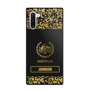 Personalized Australian Veterans Camo Golden Phone Case QTDT0807