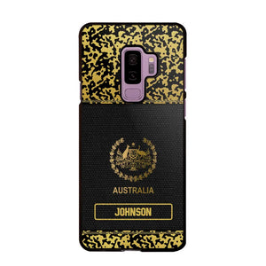 Personalized Australian Veterans Camo Golden Phone Case QTDT0807