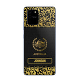 Personalized Australian Veterans Camo Golden Phone Case QTDT0807