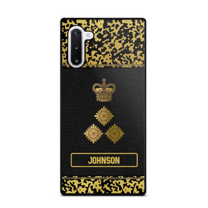 Personalized British Veterans Camo Golden Phone Case QTDT0807