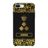 Personalized British Veterans Camo Golden Phone Case QTDT0807