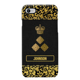 Personalized British Veterans Camo Golden Phone Case QTDT0807