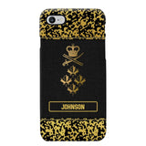 Personalized Canadian Veterans Camo Golden Phone Case QTDT0807