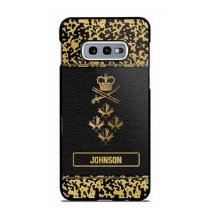 Personalized Canadian Veterans Camo Golden Phone Case QTDT0807