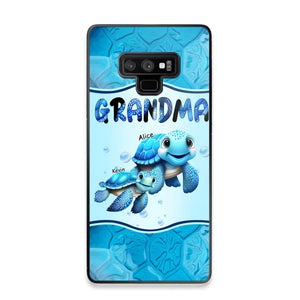 Personalized Fall Season Pumpkin Autumn Grandma with Kid Name Gift For Grandma Phonecase PNDT0707