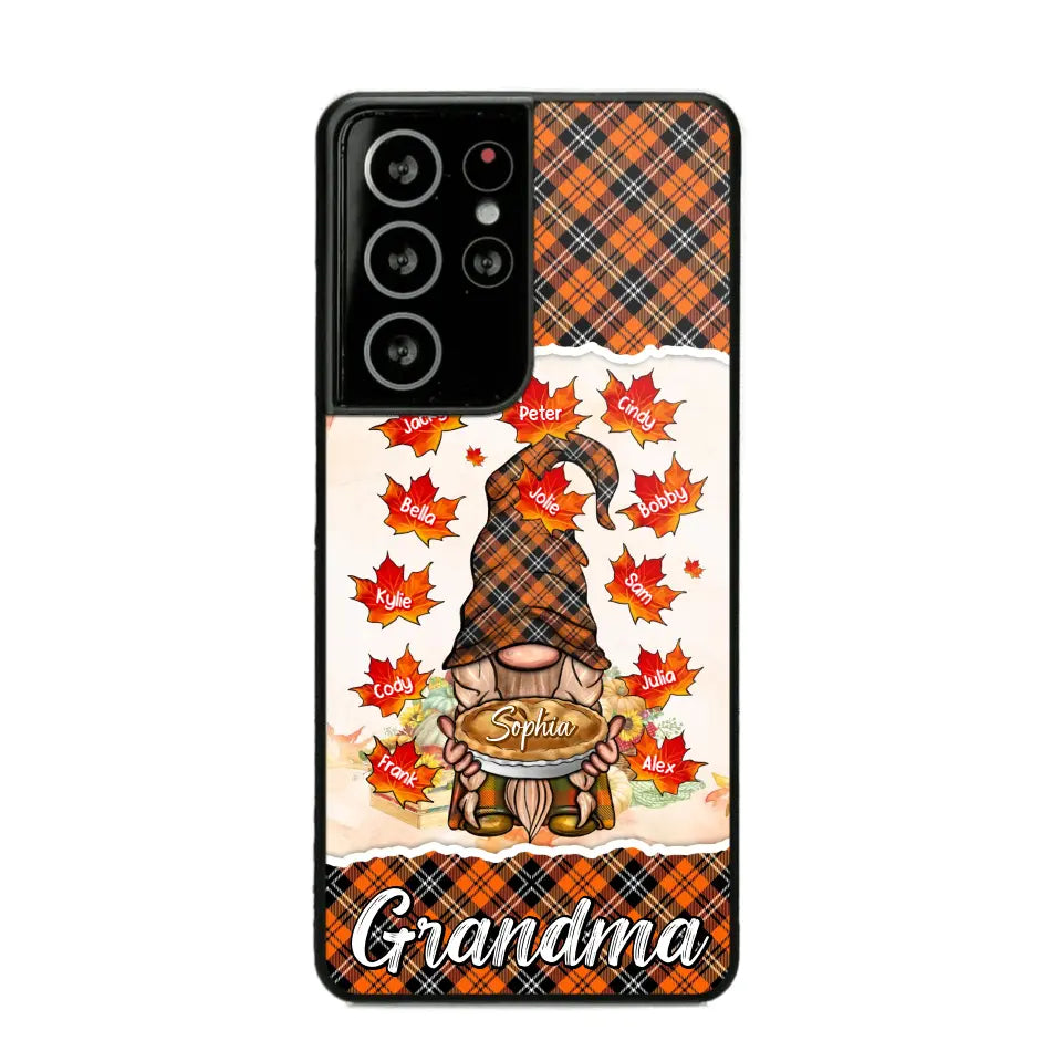 Personalized Fall Season Grandma Autumn With Kids   Phone Case Printed QTHQ1007