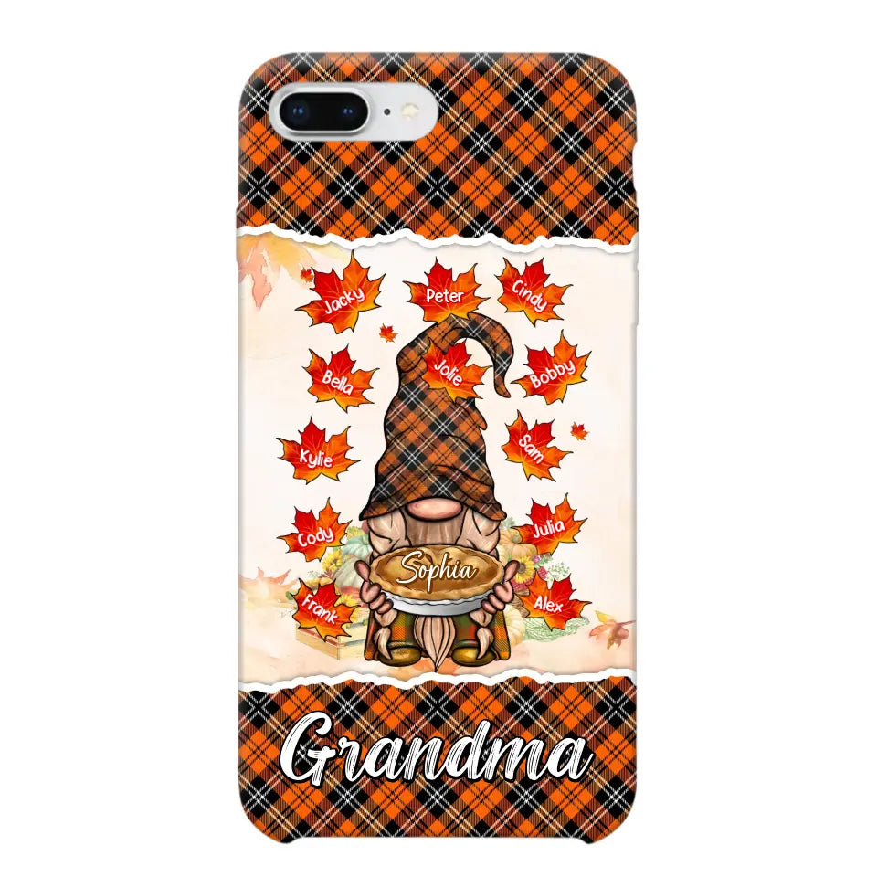 Personalized Fall Season Grandma Autumn With Kids   Phone Case Printed QTHQ1007