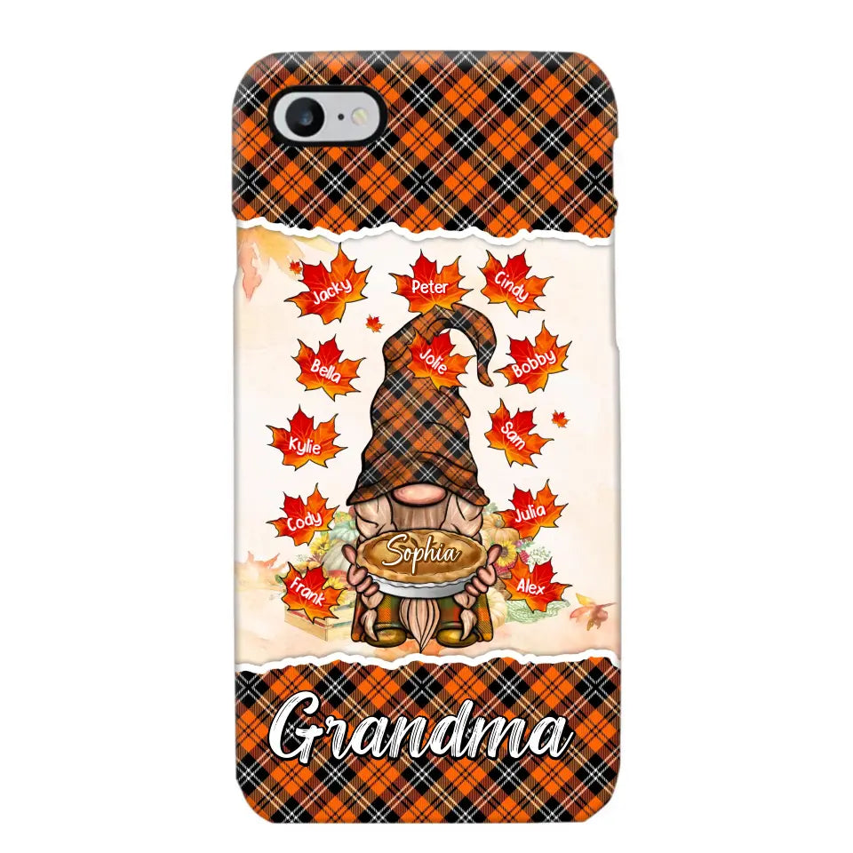 Personalized Fall Season Grandma Autumn With Kids   Phone Case Printed QTHQ1007