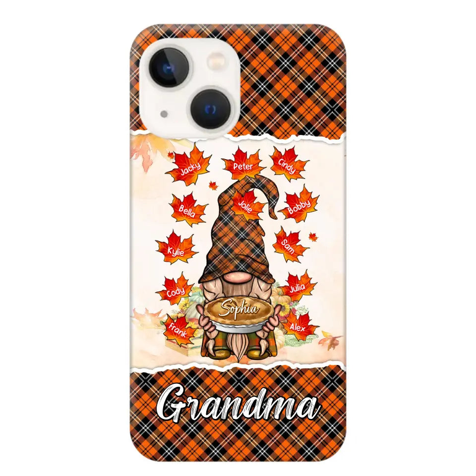 Personalized Fall Season Grandma Autumn With Kids   Phone Case Printed QTHQ1007