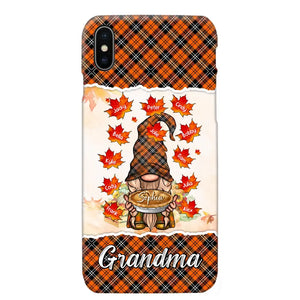 Personalized Fall Season Grandma Autumn With Kids   Phone Case Printed QTHQ1007