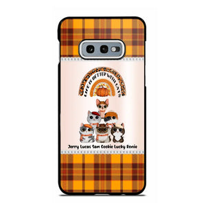 Personalized Life Is Better With Cats Fall Season Cat Lovers Phonecase Printed PNPVD1407