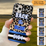 Personalized Back The Blue Police Phonecase Printed 23JUL-DNL21