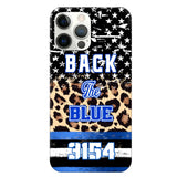 Personalized Back The Blue Police Phonecase Printed 23JUL-DNL21